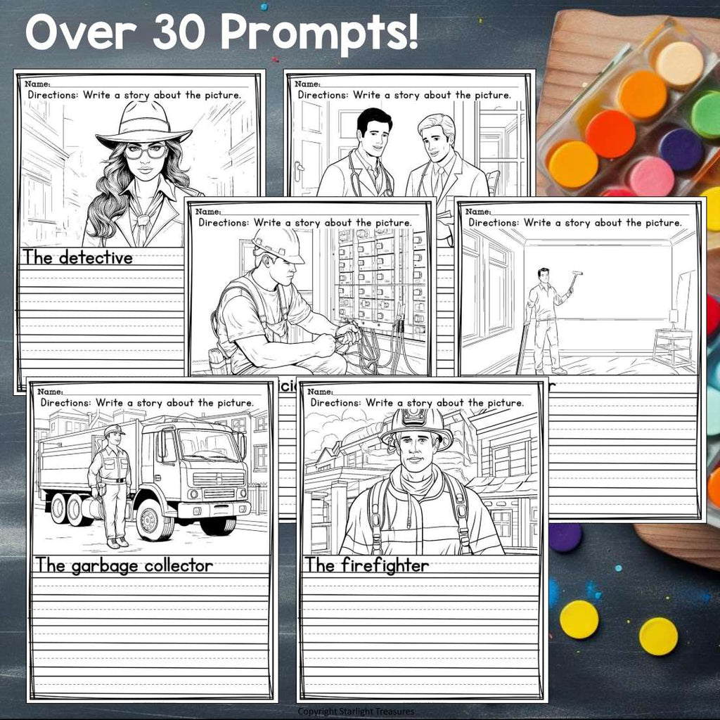 Labor Day Writing Prompts, Labor Day Writing Prompts with Sentence Starters