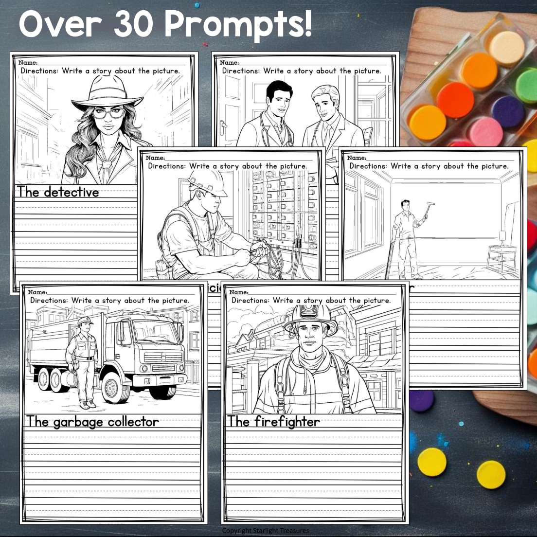 Labor Day Writing Prompts, Labor Day Writing Prompts with Sentence Starters