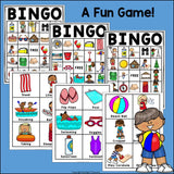 Summer Fun Bingo Cards for Early Readers - Summer Bingo FREEBIE