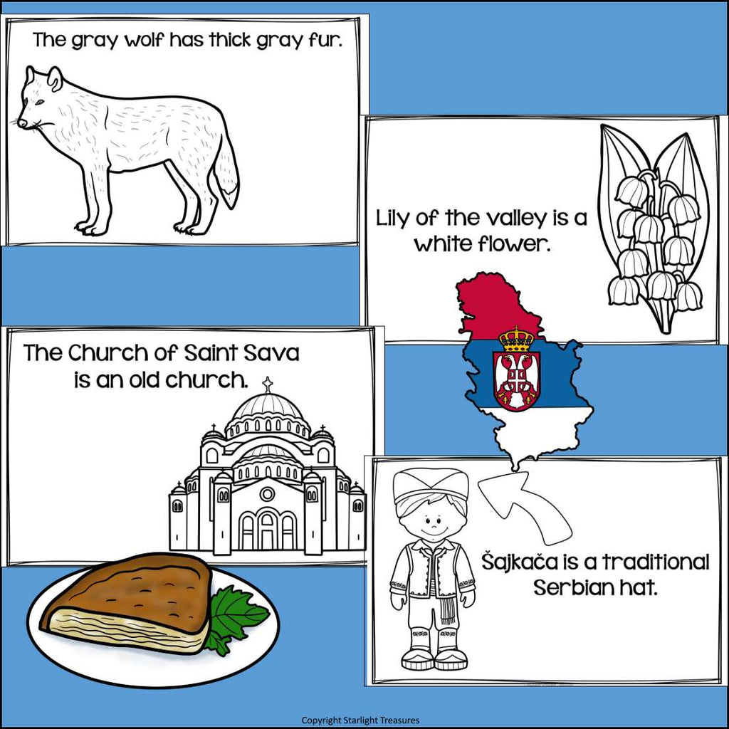 Serbia Mini Book for Early Readers - A Country Study