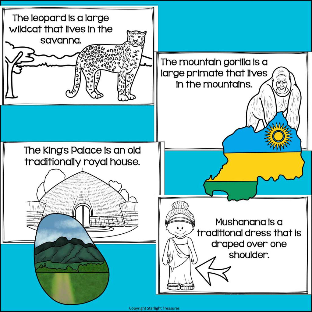 Rwanda Mini Book for Early Readers - A Country Study