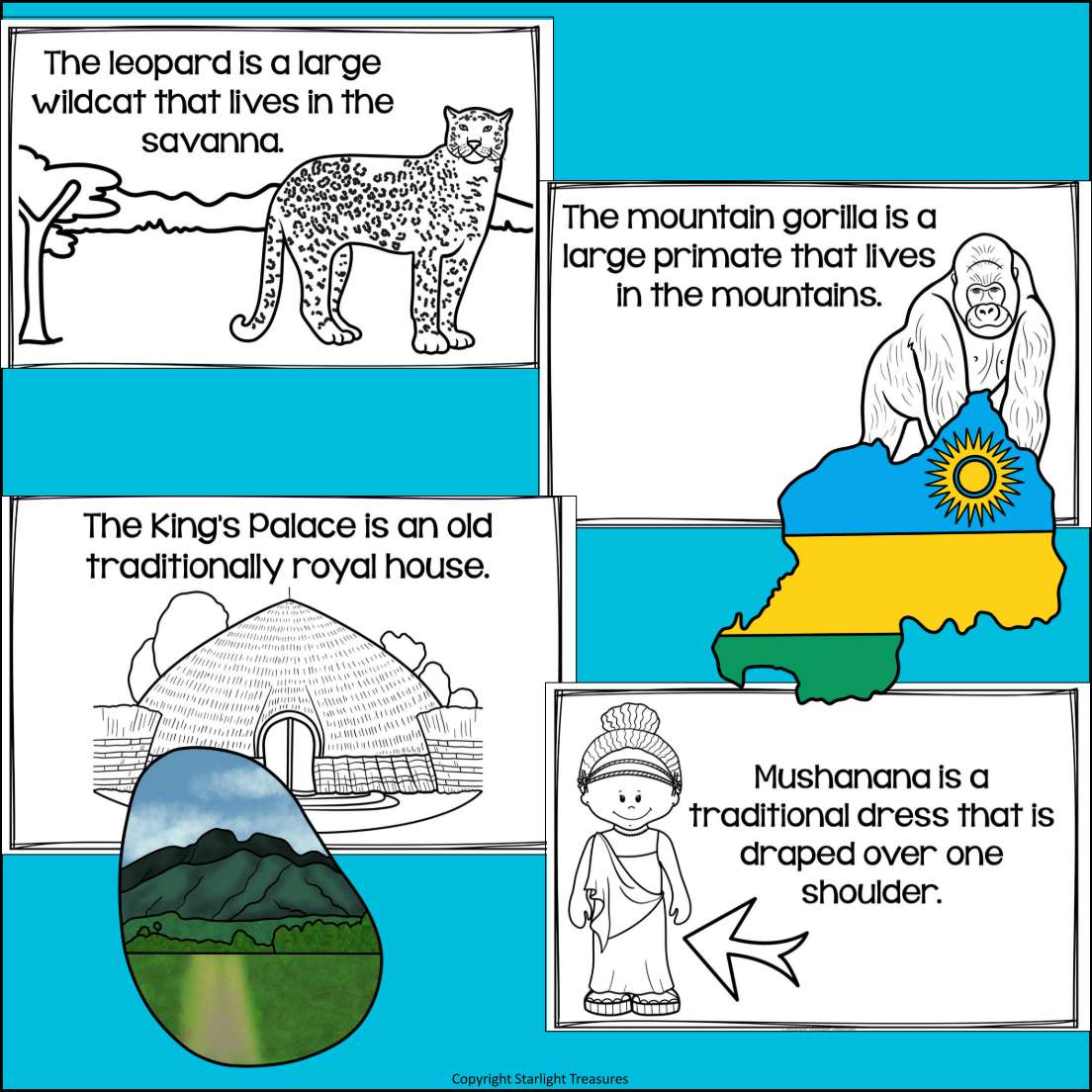 Rwanda Mini Book for Early Readers - A Country Study