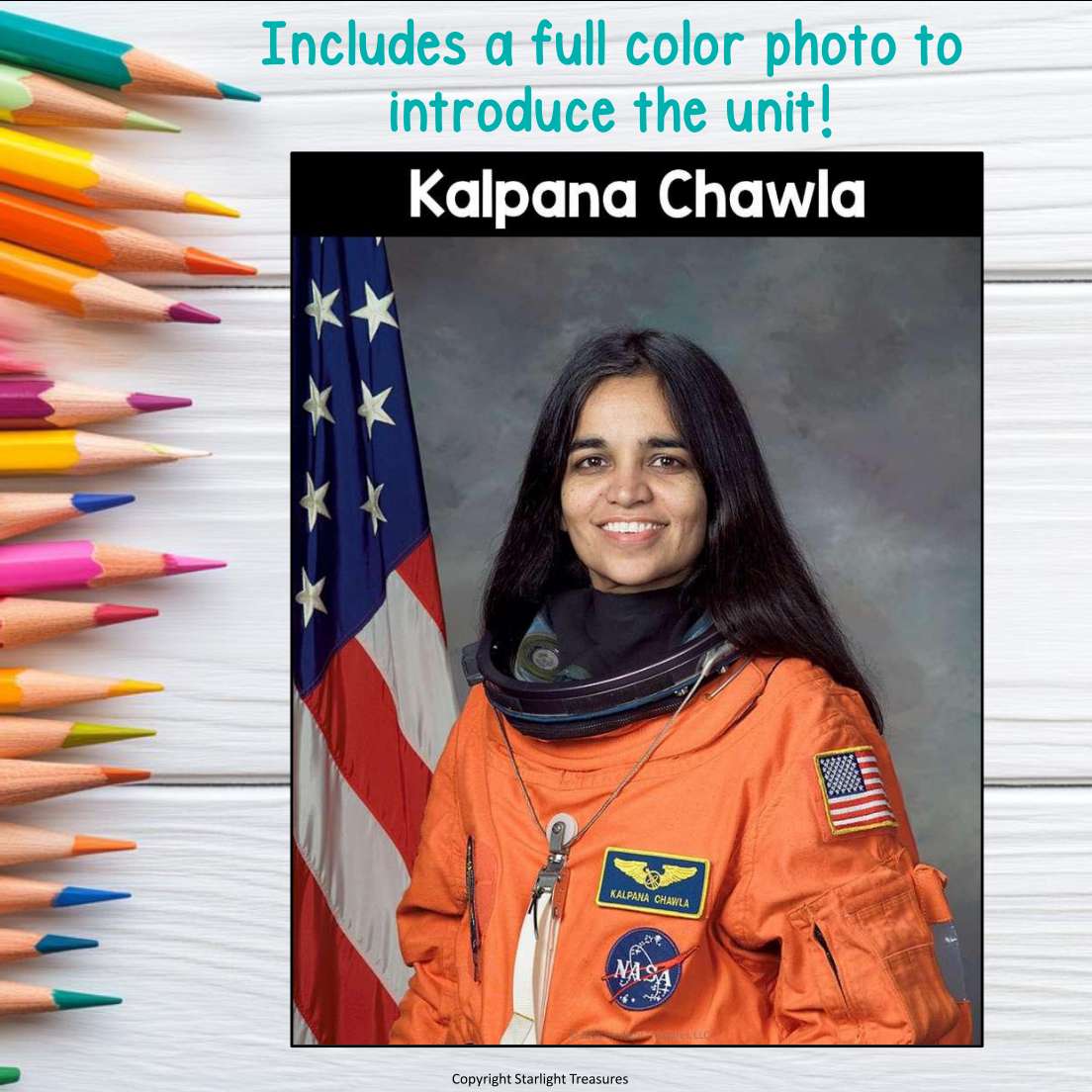 Kalpana Chawla Mini Book for Early Readers: Asian/Pacific Islander Hertiage Month