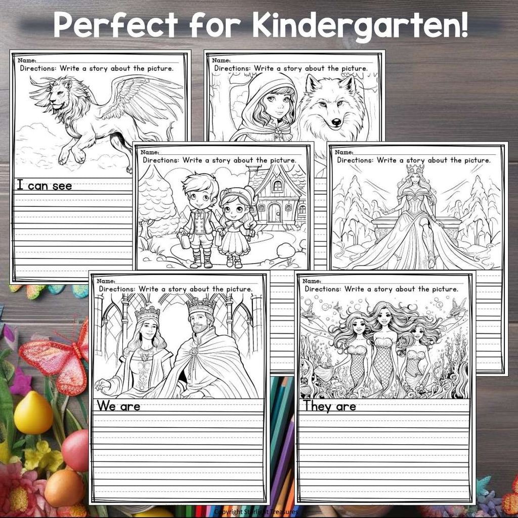 Fantasy Writing Prompts, Fantasy Picture Writing Prompts with Sentence Starters