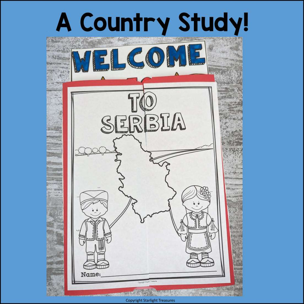 Serbia Lapbook for Early Learners - A Country Study