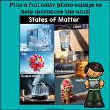 States of Matter Mini Book for Early Readers: Physical Science, Solid Liquid Gas