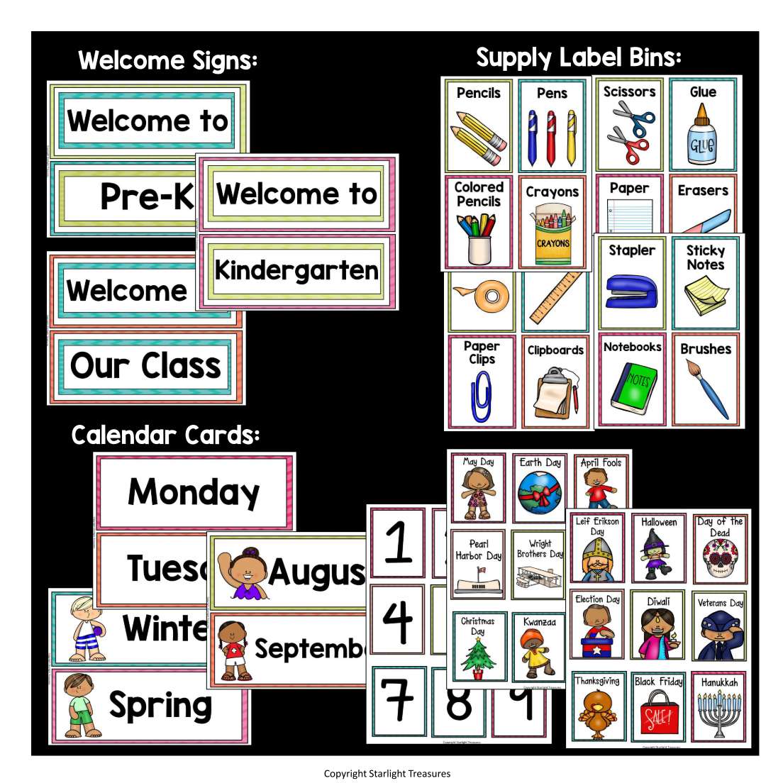 Classroom Decor Pack - Beach and Summer Theme
