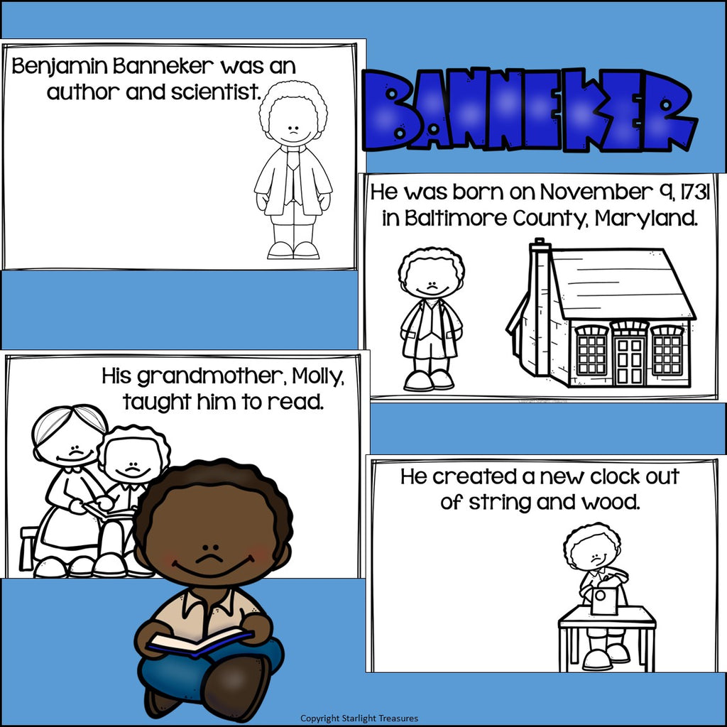 Benjamin Banneker Mini Book for Early Readers: Black History Month