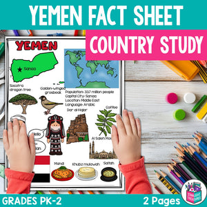 Yemen Fact Sheet for Early Readers - A Country Study