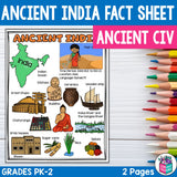 Ancient India Fact Sheet: Ancient Civilizations