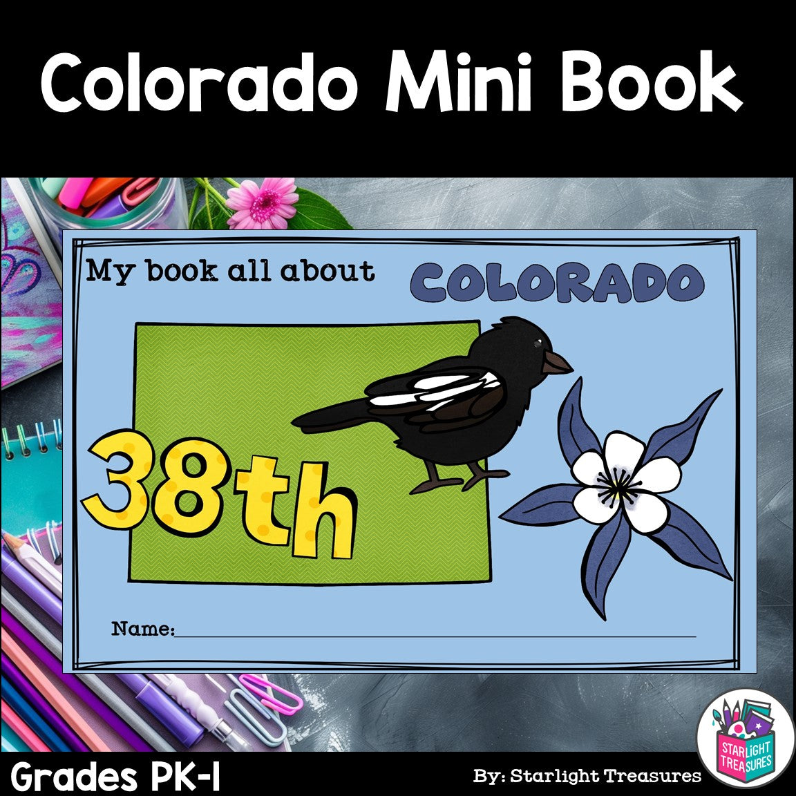 Colorado Mini Book for Early Readers - A State Study