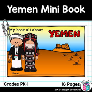 Yemen Mini Book for Early Readers - A Country Study