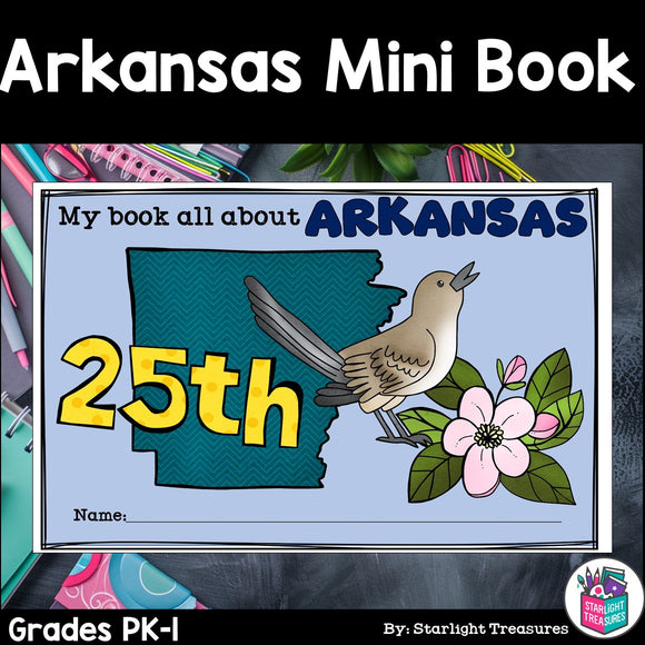 Arkansas Mini Book for Early Readers - A State Study