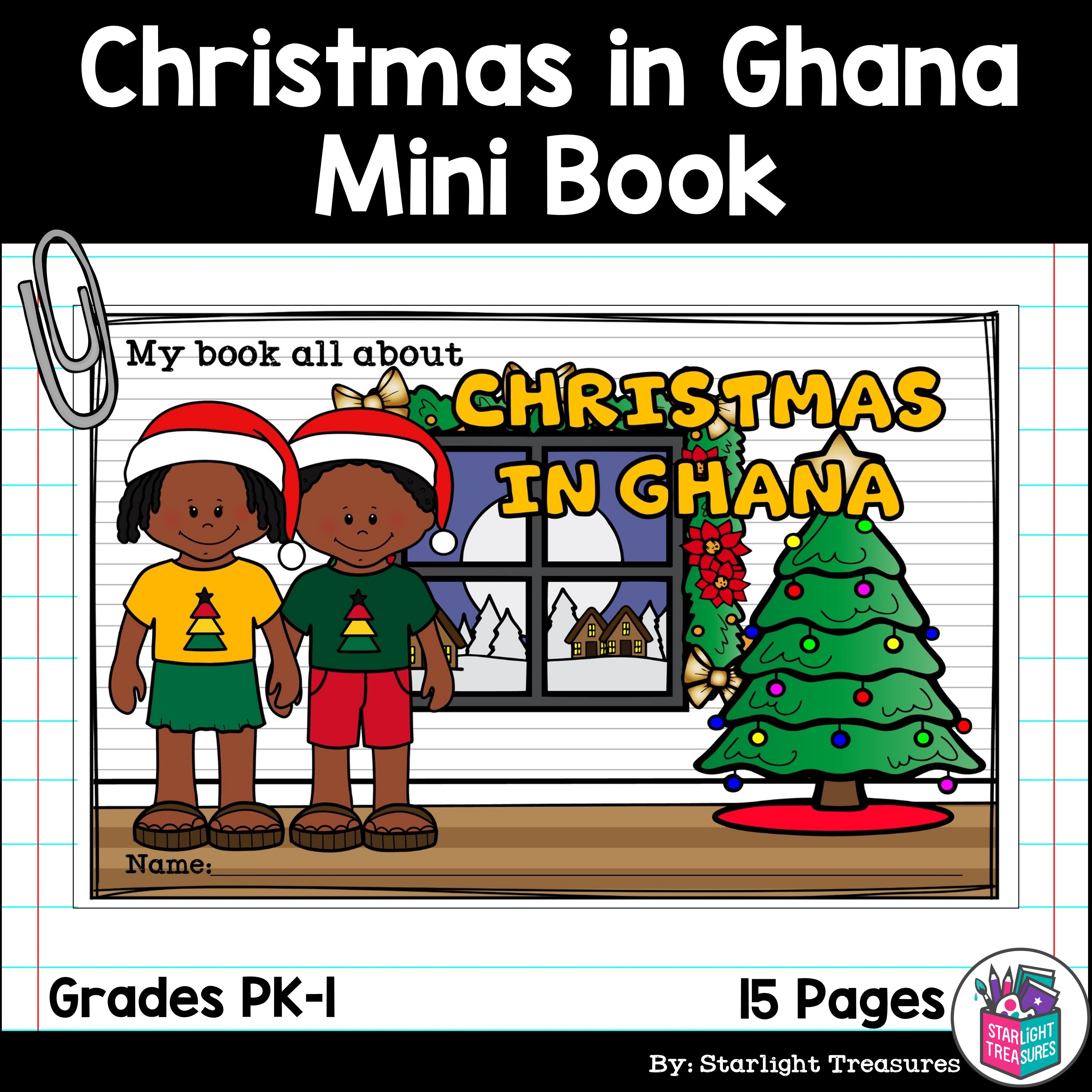 Christmas in Ghana Mini Book for Early Readers - Christmas Activities