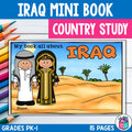 Iraq Mini Book for Early Readers - All About Iraq Country Study Activity Unit