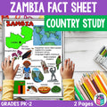 Zambia Fact Sheet for Early Readers - A Country Study