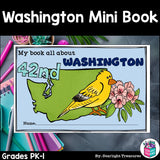 Washington Mini Book for Early Readers - A State Study