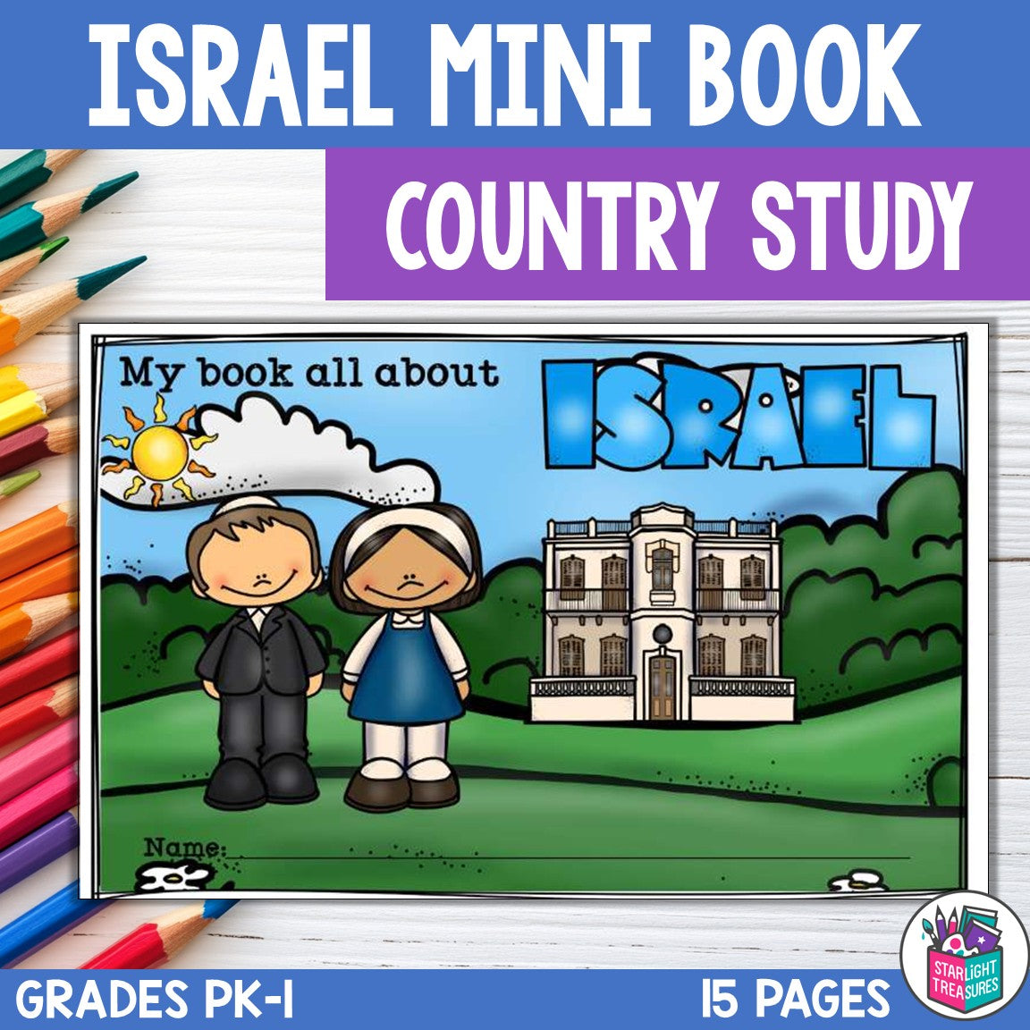 Israel Mini Book for Early Readers - A Country Study