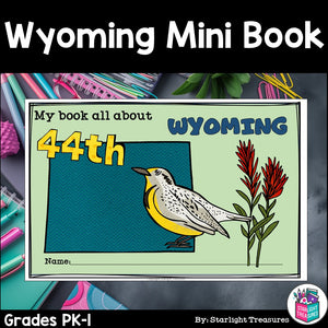 Wyoming Mini Book for Early Readers - A State Study