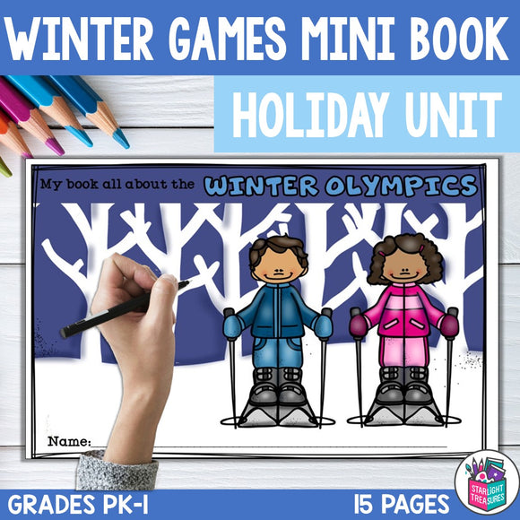 Winter Games 2026 Mini Book for Early Readers