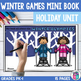 Winter Games 2026 Mini Book for Early Readers