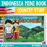 Indonesia Mini Book for Early Readers - A Country Study, Indonesia Country Study