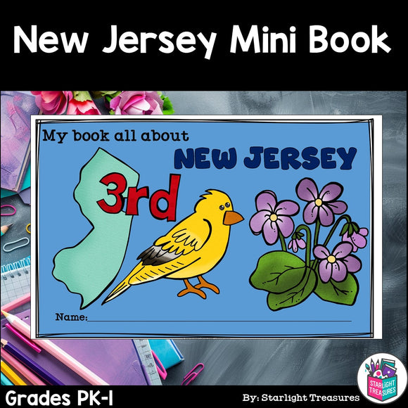 New Jersey Mini Book for Early Readers - A State Study