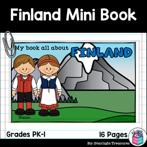 Finland Mini Book for Early Readers - A Country Study