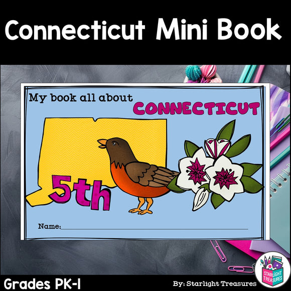 Connecticut Mini Book for Early Readers - A State Study