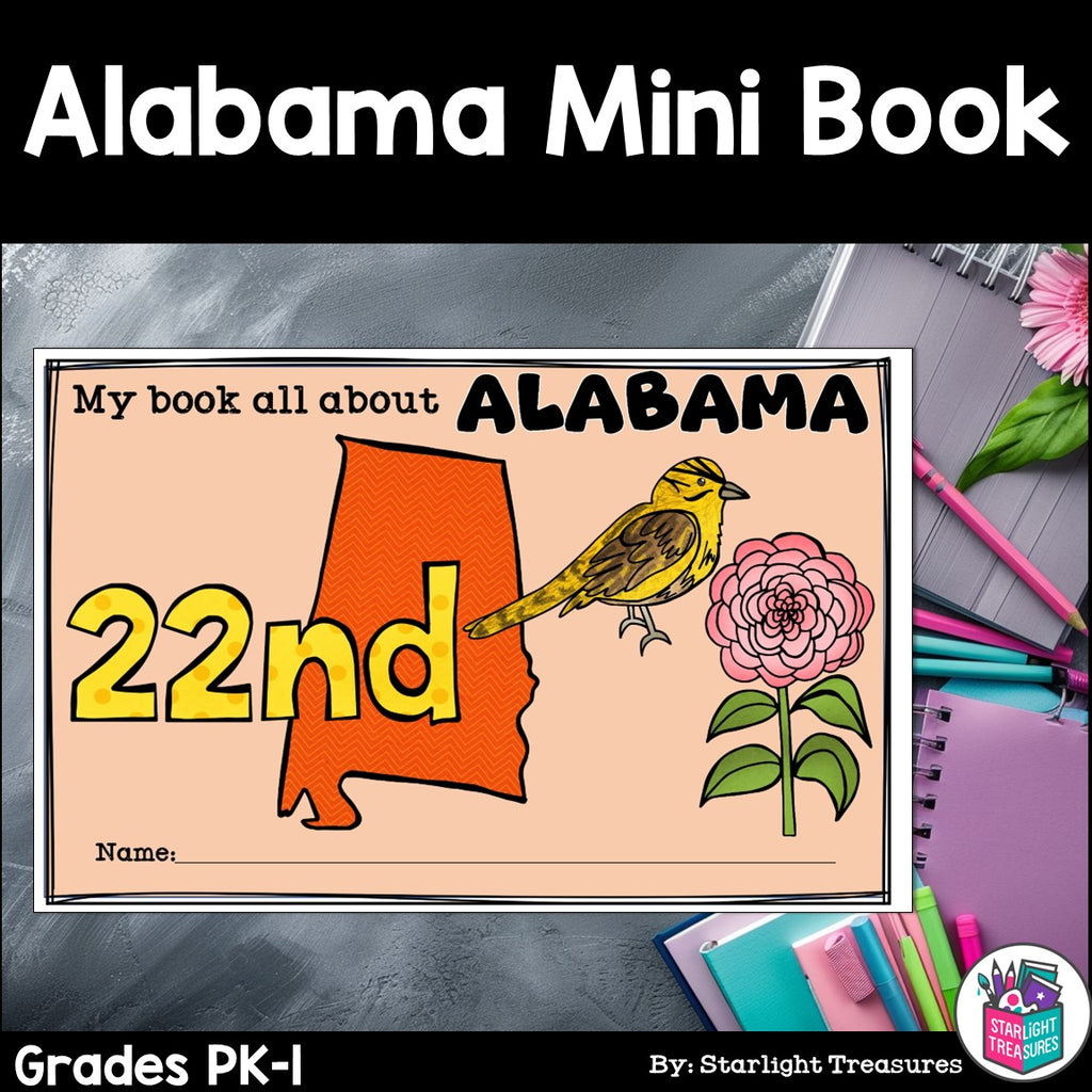 Alabama Mini Book for Early Readers - A State Study