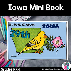 Iowa Mini Book for Early Readers - A State Study