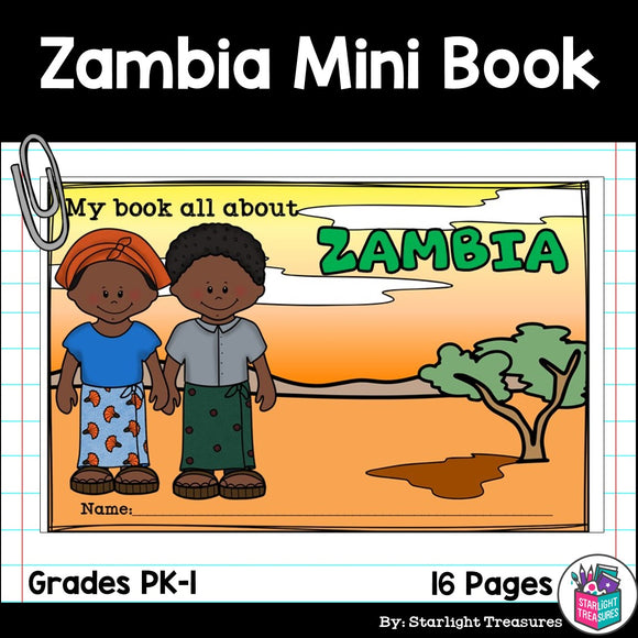 Zambia Mini Book for Early Readers - A Country Study