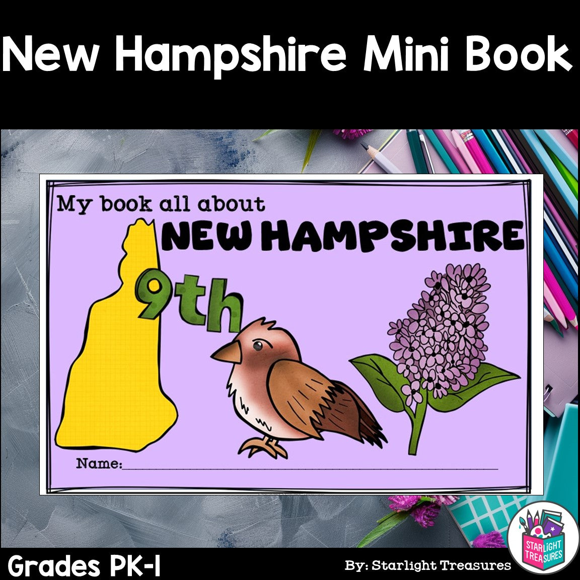 New Hampshire Mini Book for Early Readers - A State Study