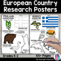 Europe Countries Research Posters - European Country Research Project