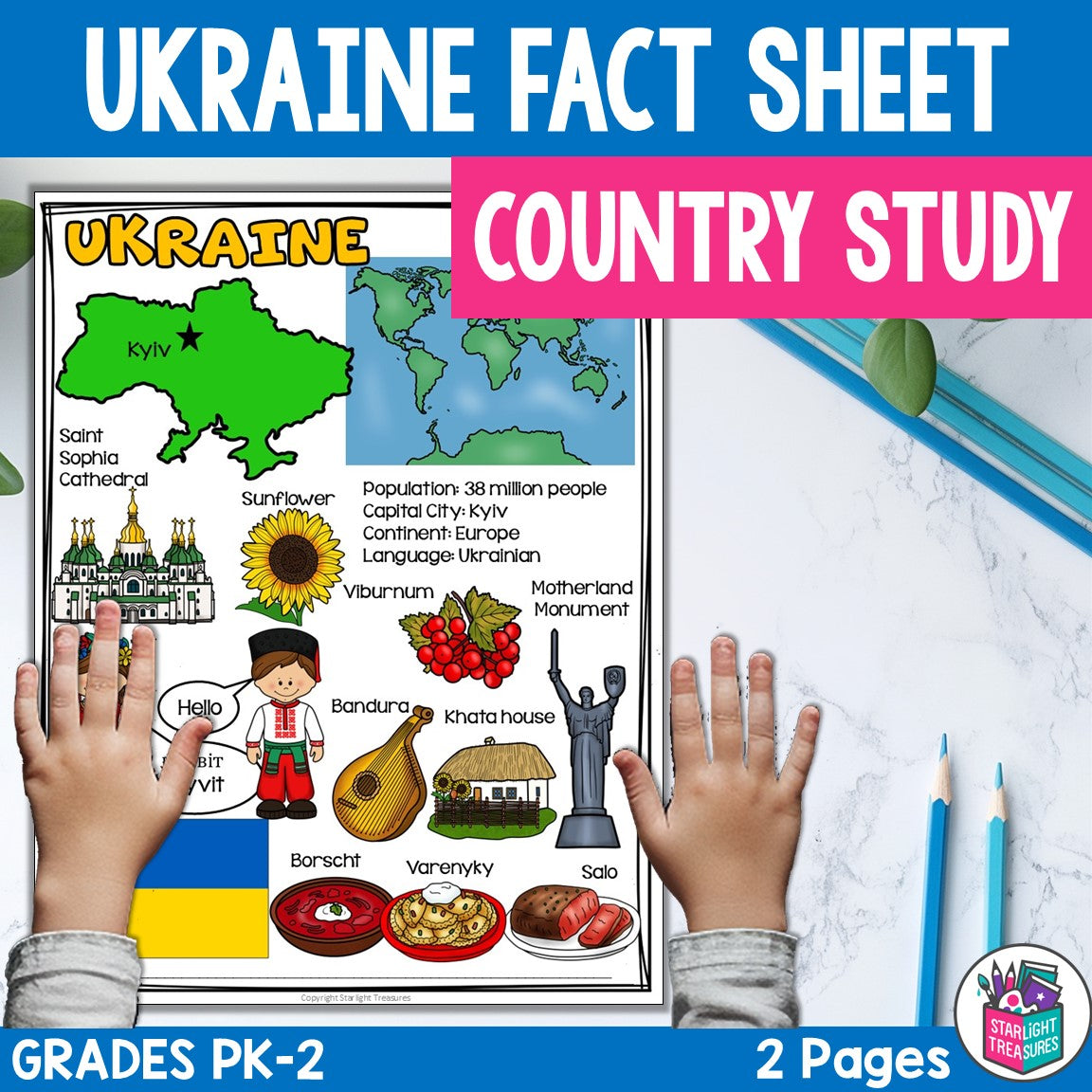 Ukraine Fact Sheet for Early Readers - A Country Study