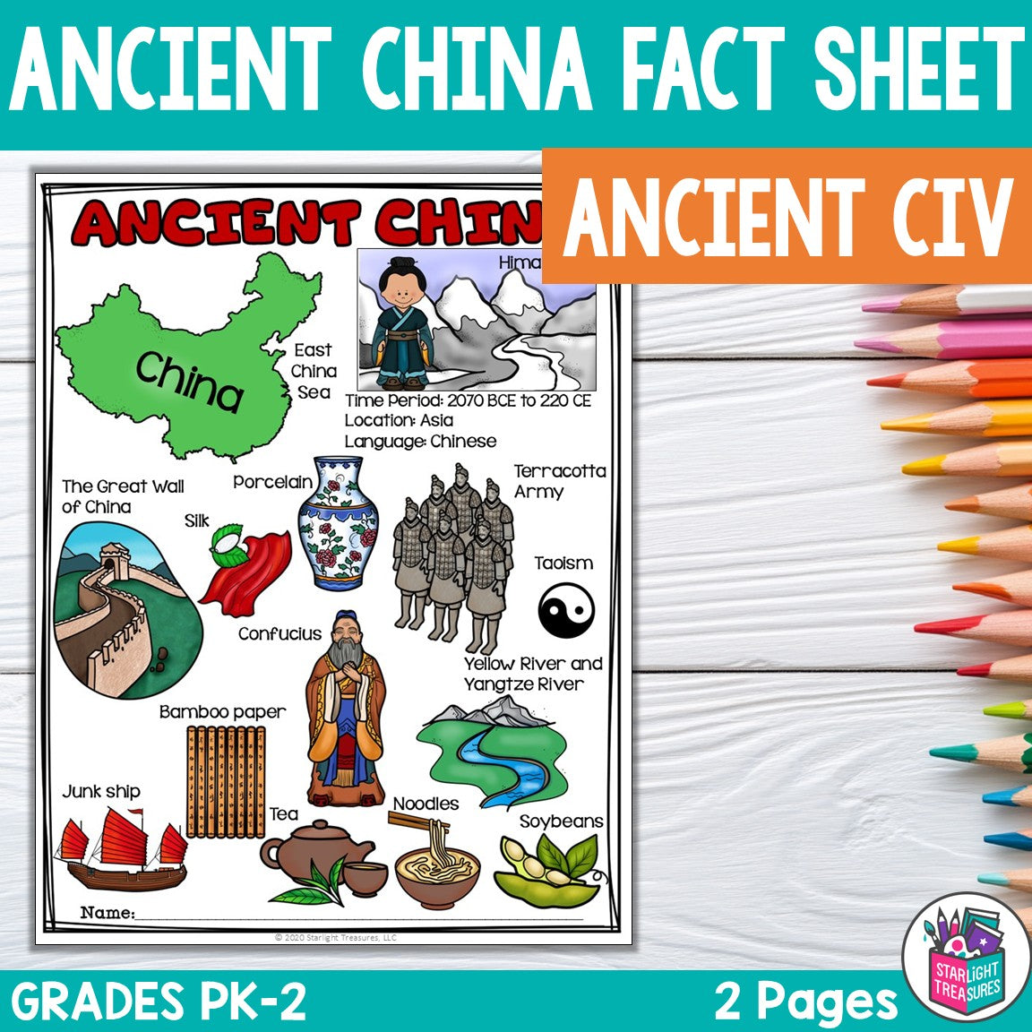 Ancient China Fact Sheet: Ancient Civilizations