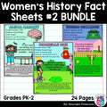 Women's History Month Fact Sheets for Early Readers #2