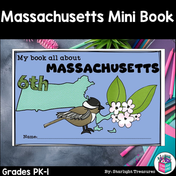 Massachusetts Mini Book for Early Readers - A State Study