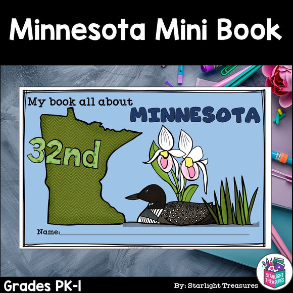 Minnesota Mini Book for Early Readers - A State Study