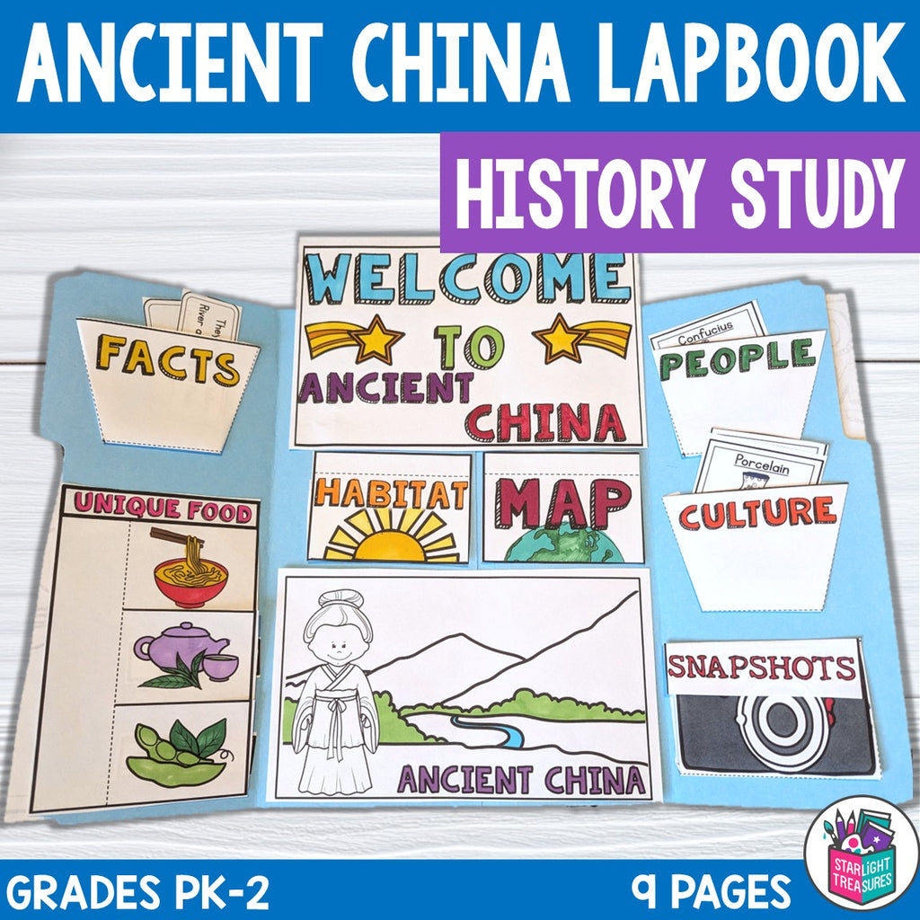 Ancient China Lapbook for Early Learners - Ancient Civilizations