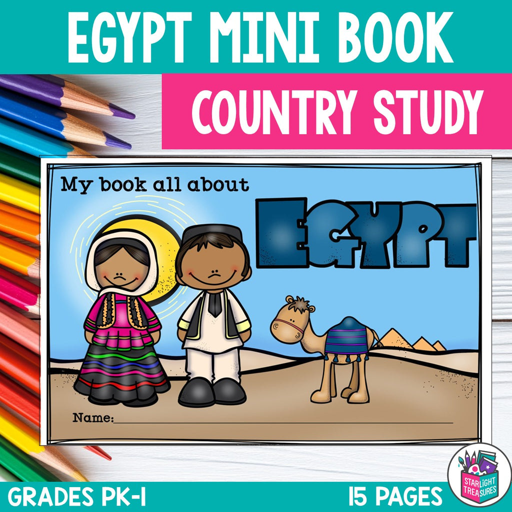 Egypt Mini Book for Early Readers - A Country Study