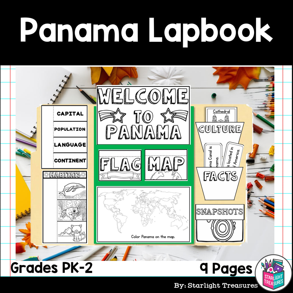 Panama Lapbook for Early Learners - A Country Study