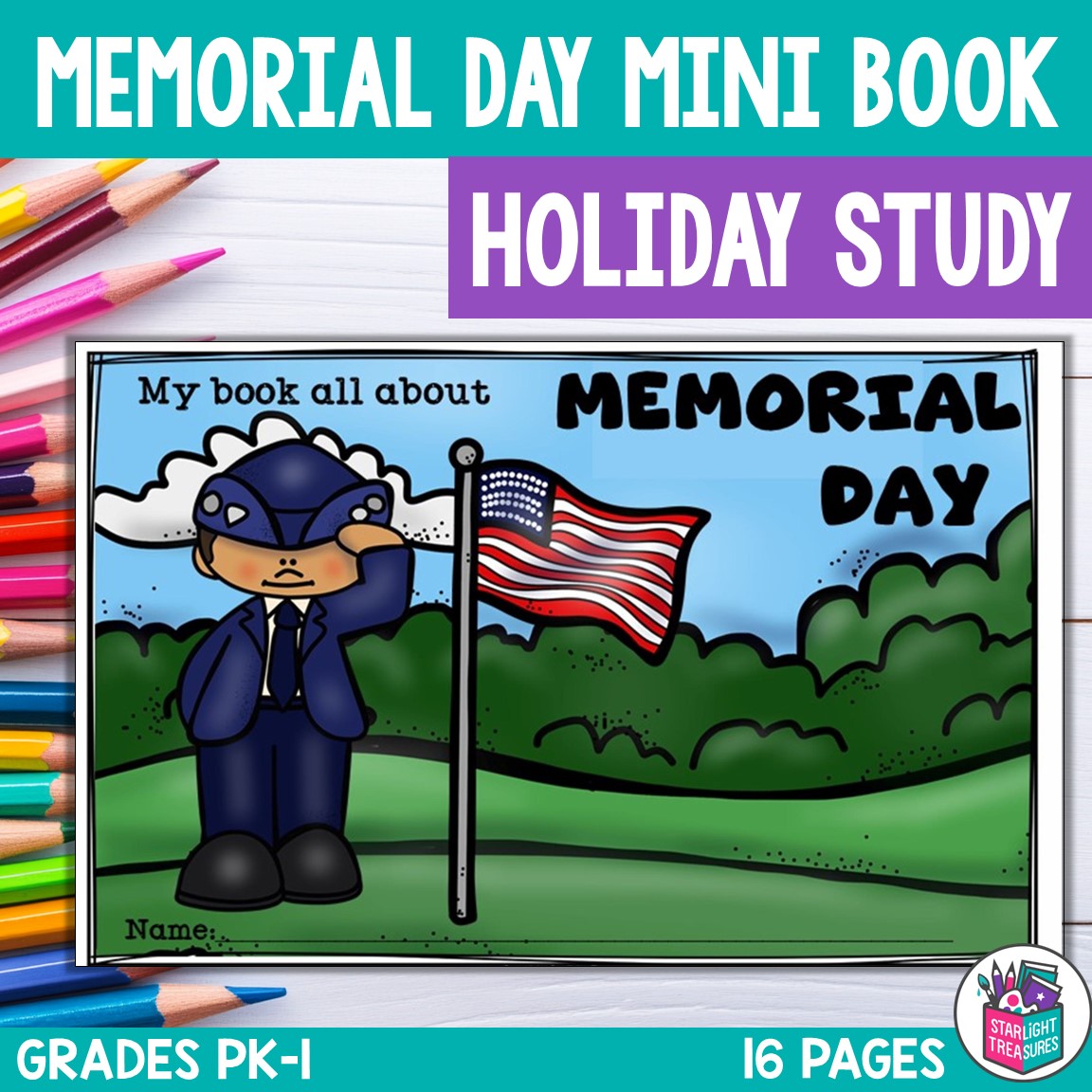Memorial Day Mini Book for Early Readers