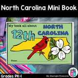 North Carolina Mini Book for Early Readers - A State Study