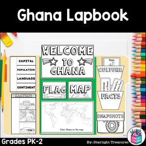 Ghana Lapbook for Early Learners - A Country Study