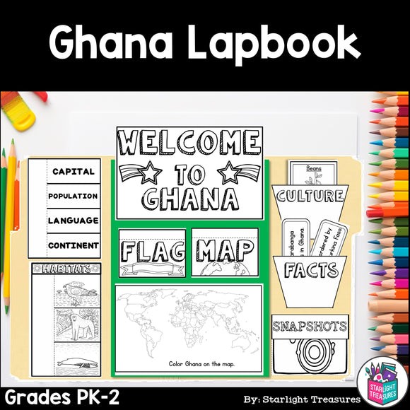 Ghana Lapbook for Early Learners - A Country Study