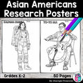 Asian American Pacific Islanders Research Posters, Coloring - Research Project