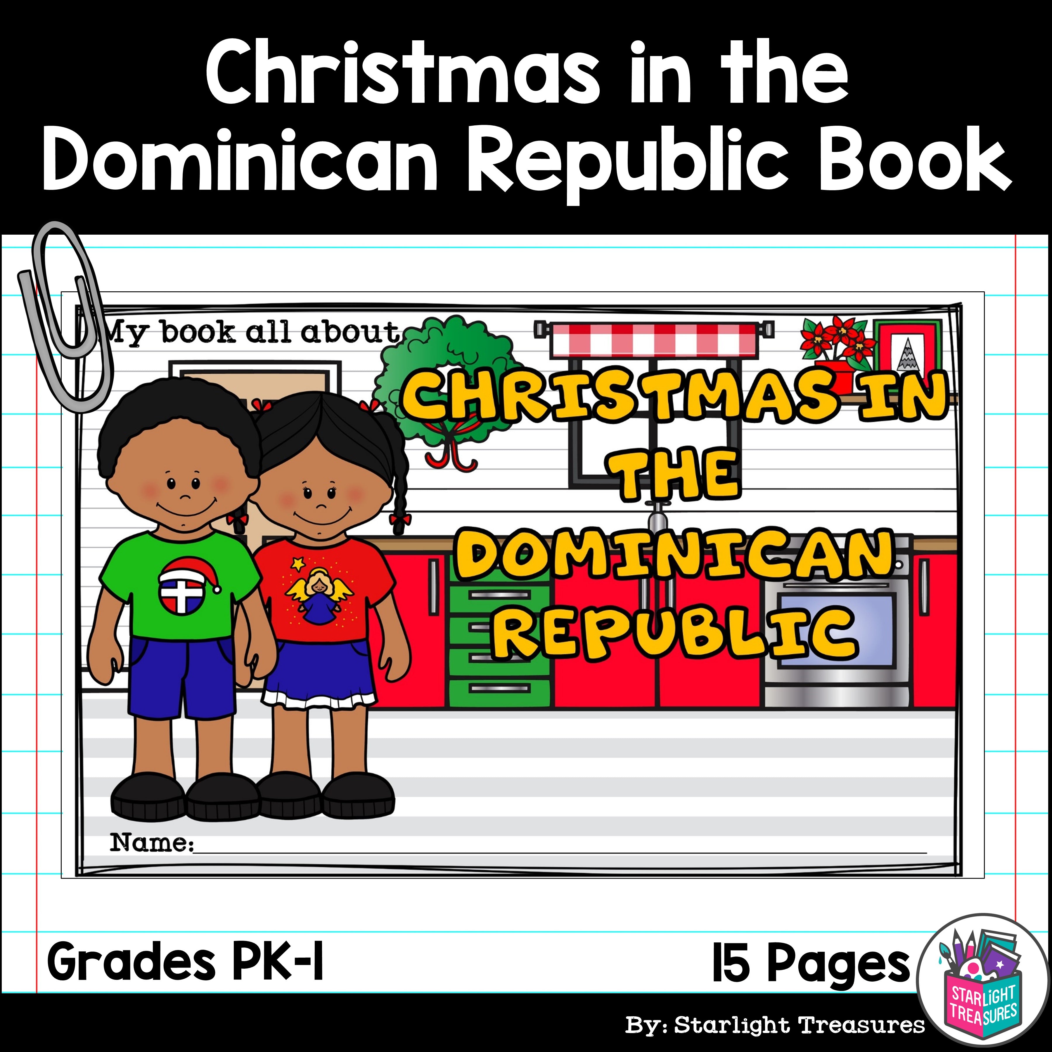 Christmas in the Dominican Republic Mini Book for Early Readers - Christmas