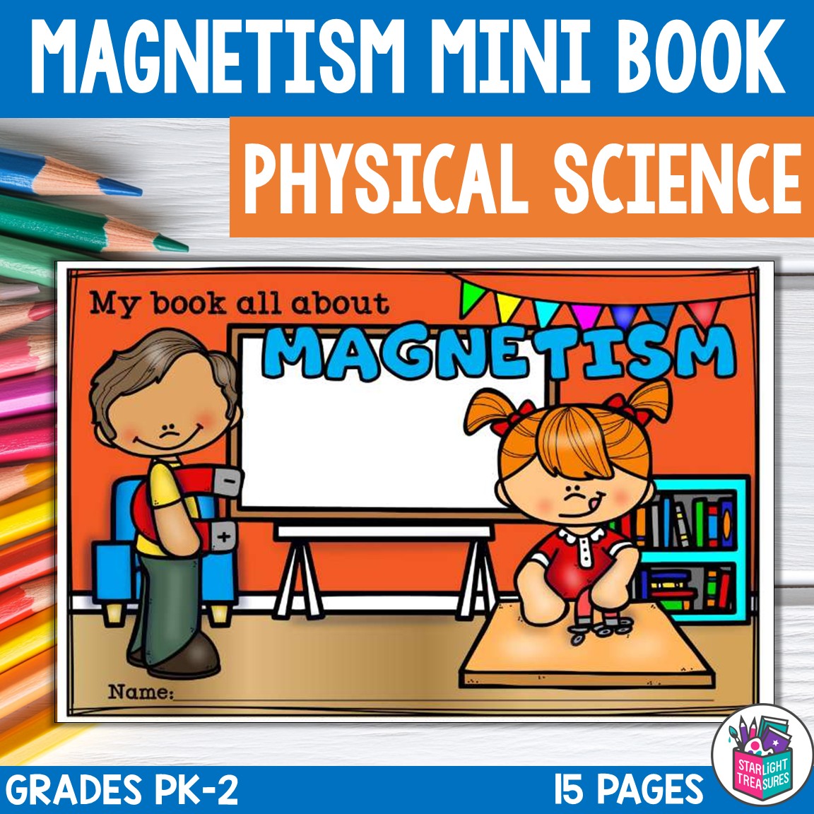 Magnetism Mini Book for Early Readers: Physical Science, Magnets