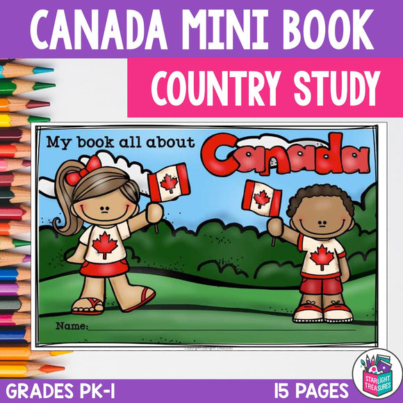 Canada Mini Book for Early Readers - A Country Study